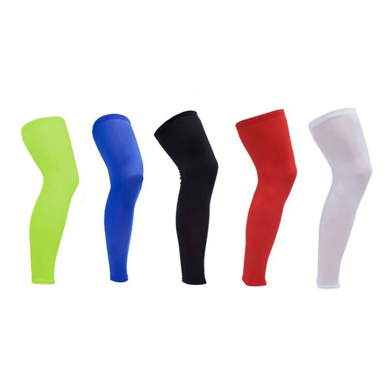 1Pc Full Leg Sleeves Long Compression Leg Sleeve Knee Sleeves Protect Leg