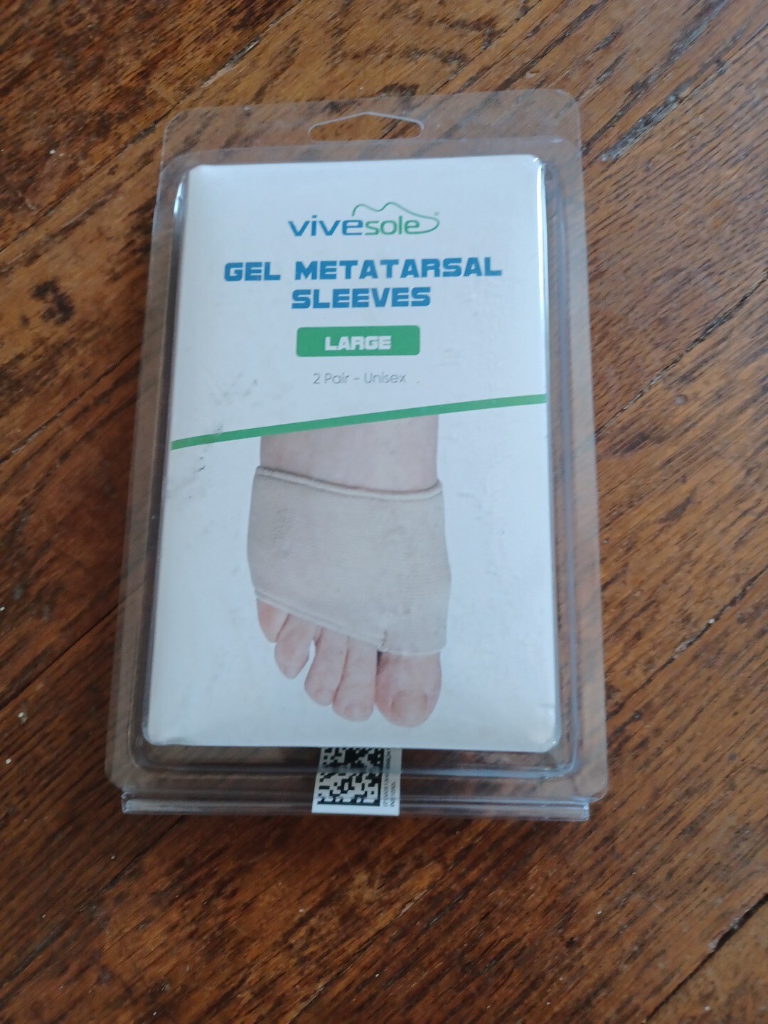 Vivesole Gel Metatarsal Sleeves Large 1 Pair Wash And Reuse