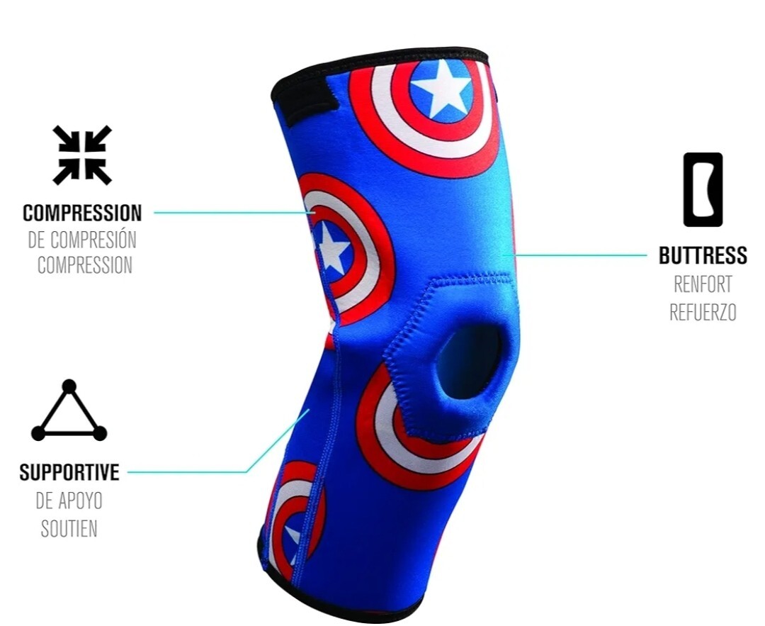 Youth Knee Brace kids DonJoy Marvel Avengers Knee Sleeve Strains $29.99