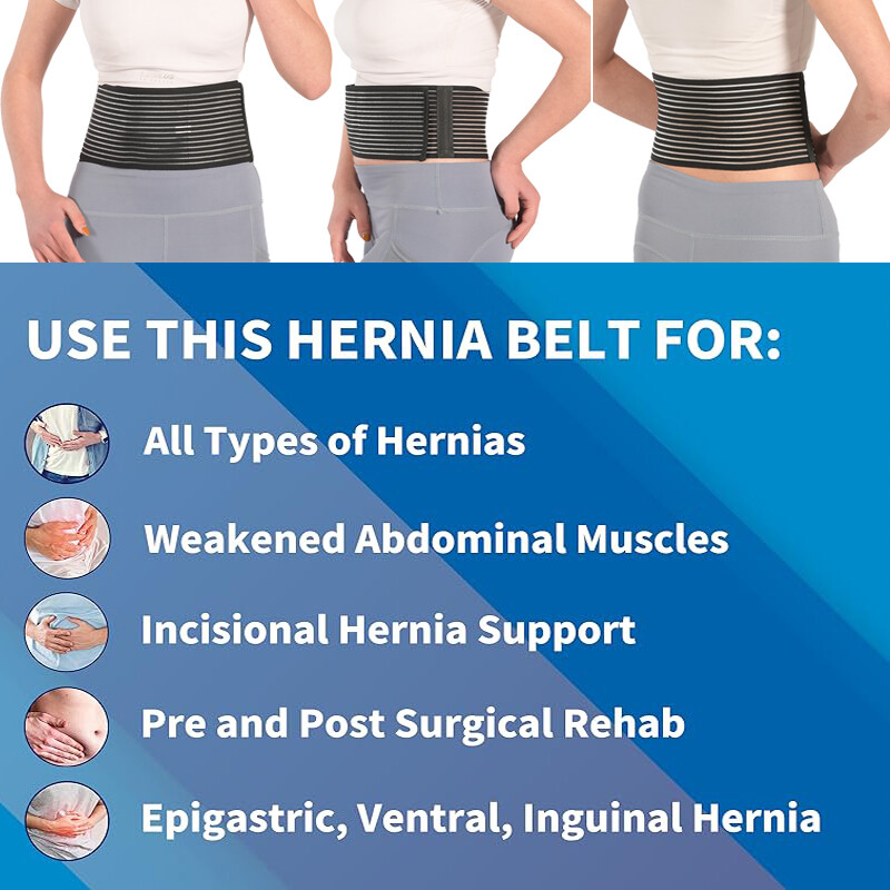 Ergonomic Umbilical Hernia Belt – Abdominal Support Binder with Compression Pad