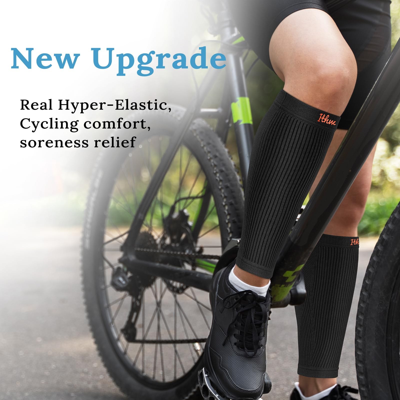 Calf Compression Sleeves for Men , Premium Hyper-Elastic Fabric, Non-Slip Dou…