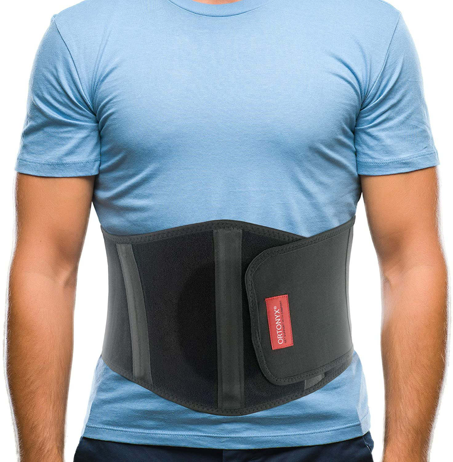 ORTONYX Ergonomic Umbilical Hernia Belt for Women and Men – Abdominal Support