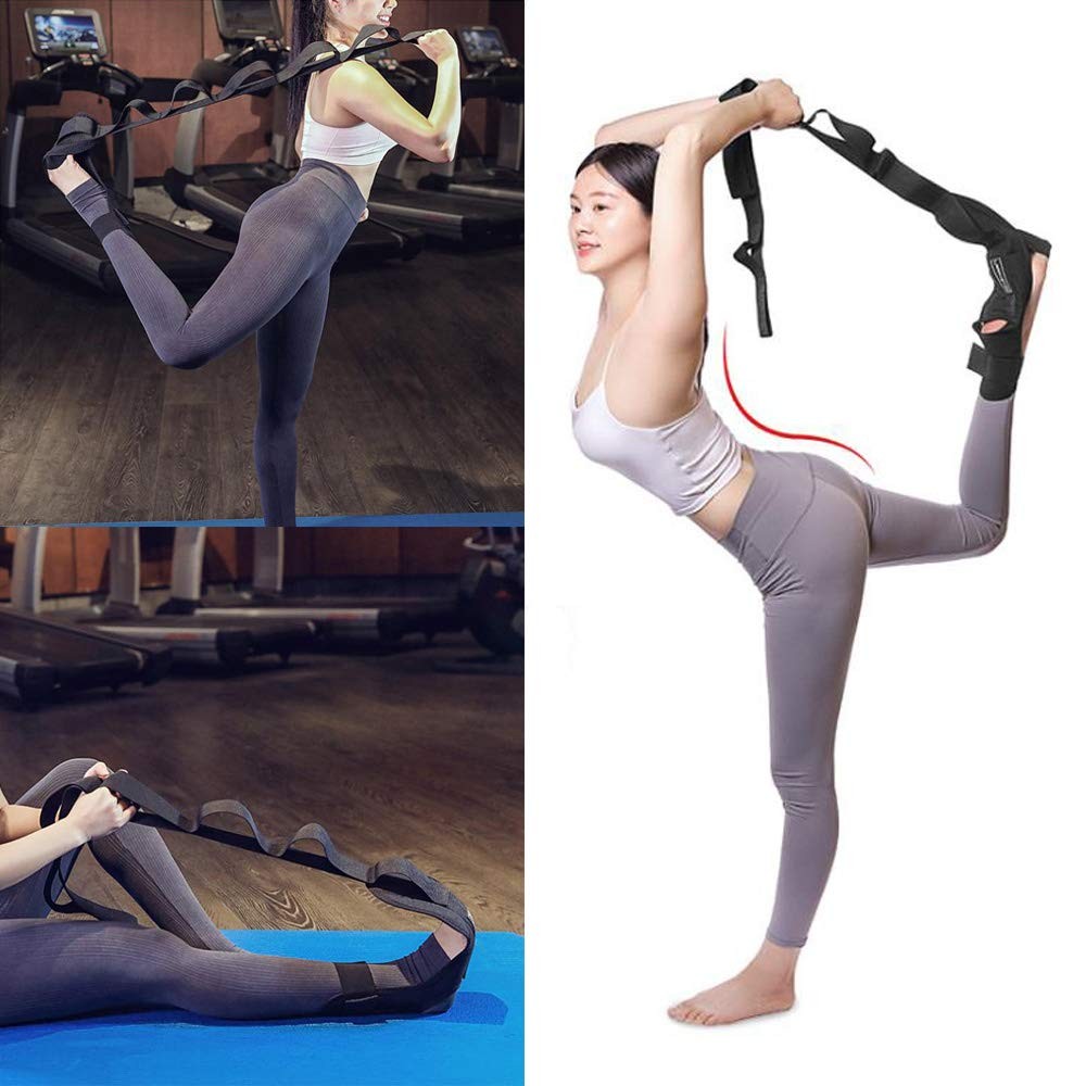 Autonomier Foot and Calf Stretcher, Leg Hamstring Black