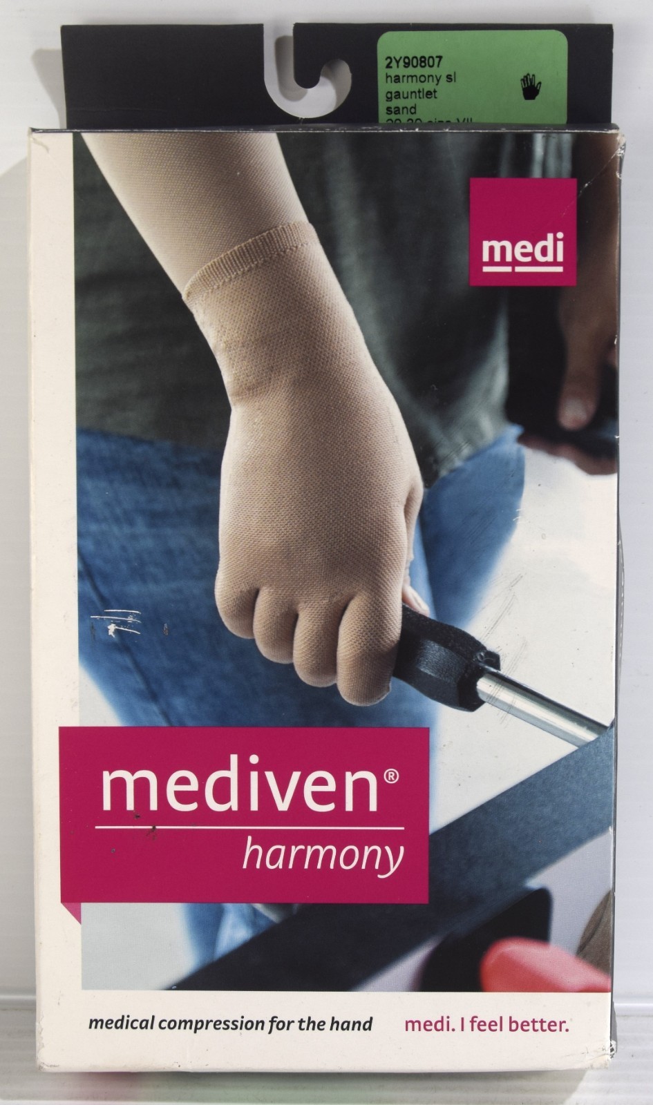 Mediven Harmony Lymphedema Compression SAND GAUNTLET 20-30 mmHg Size 7 – 2Y90807