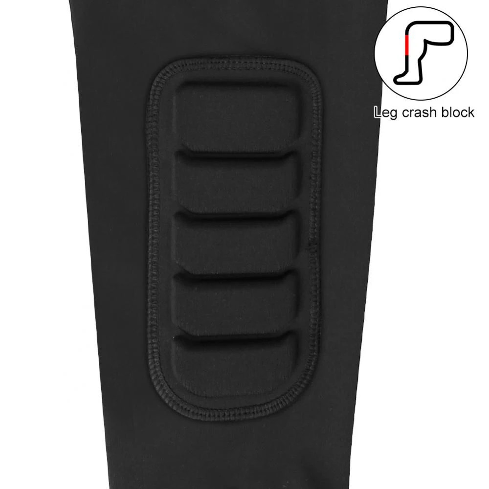 1Pcs Knee Braces, Double Crashproof Knee & Calf Pads, Thigh Compression Leg