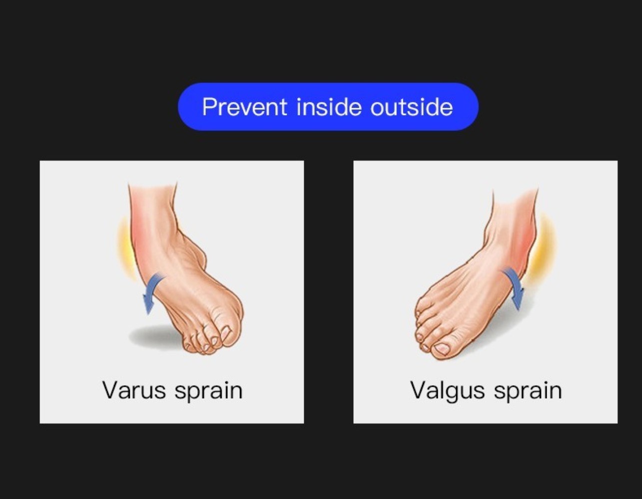 Ankle Support Brace, Adjustable Compression Ankle Braces for Sports Protection