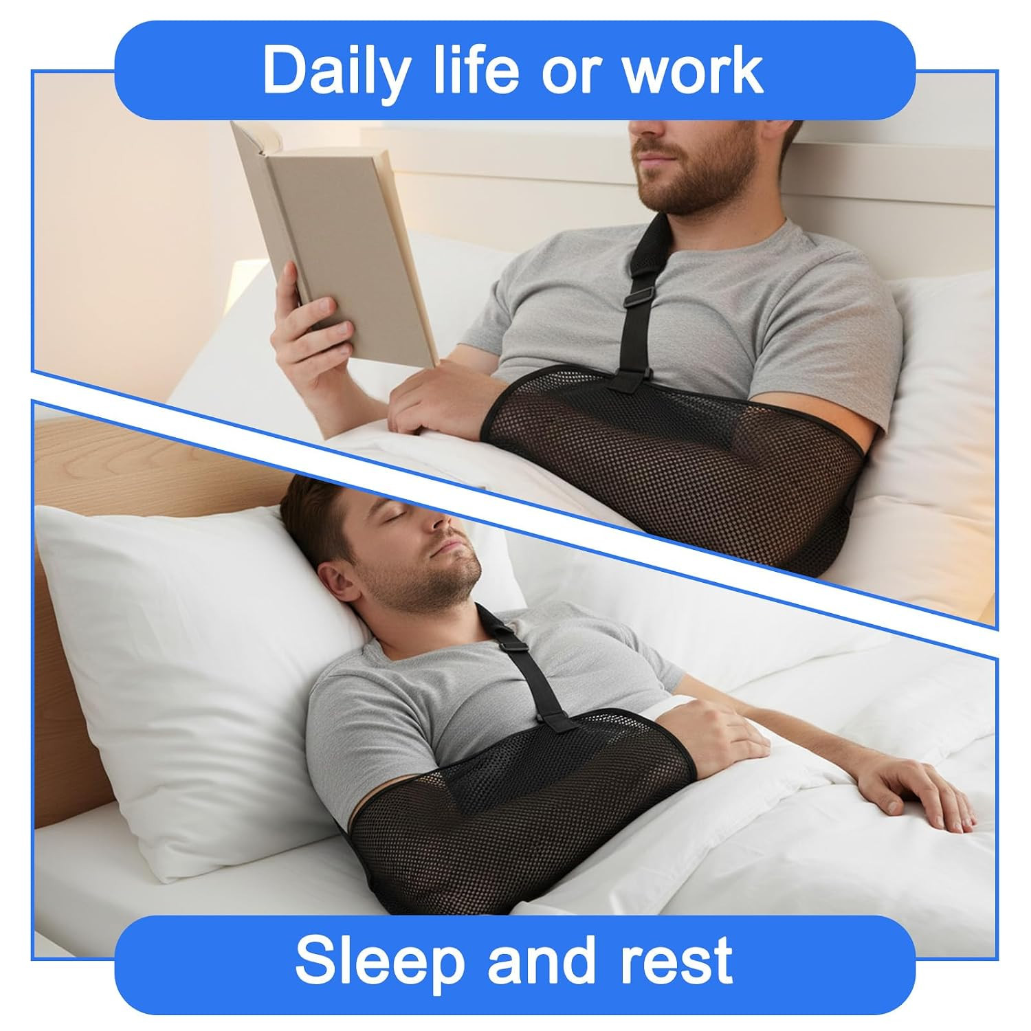 Shoulder Immobilizer Mesh Arm Sling Arm Sling for Shoulder Injury | Adjustabl…