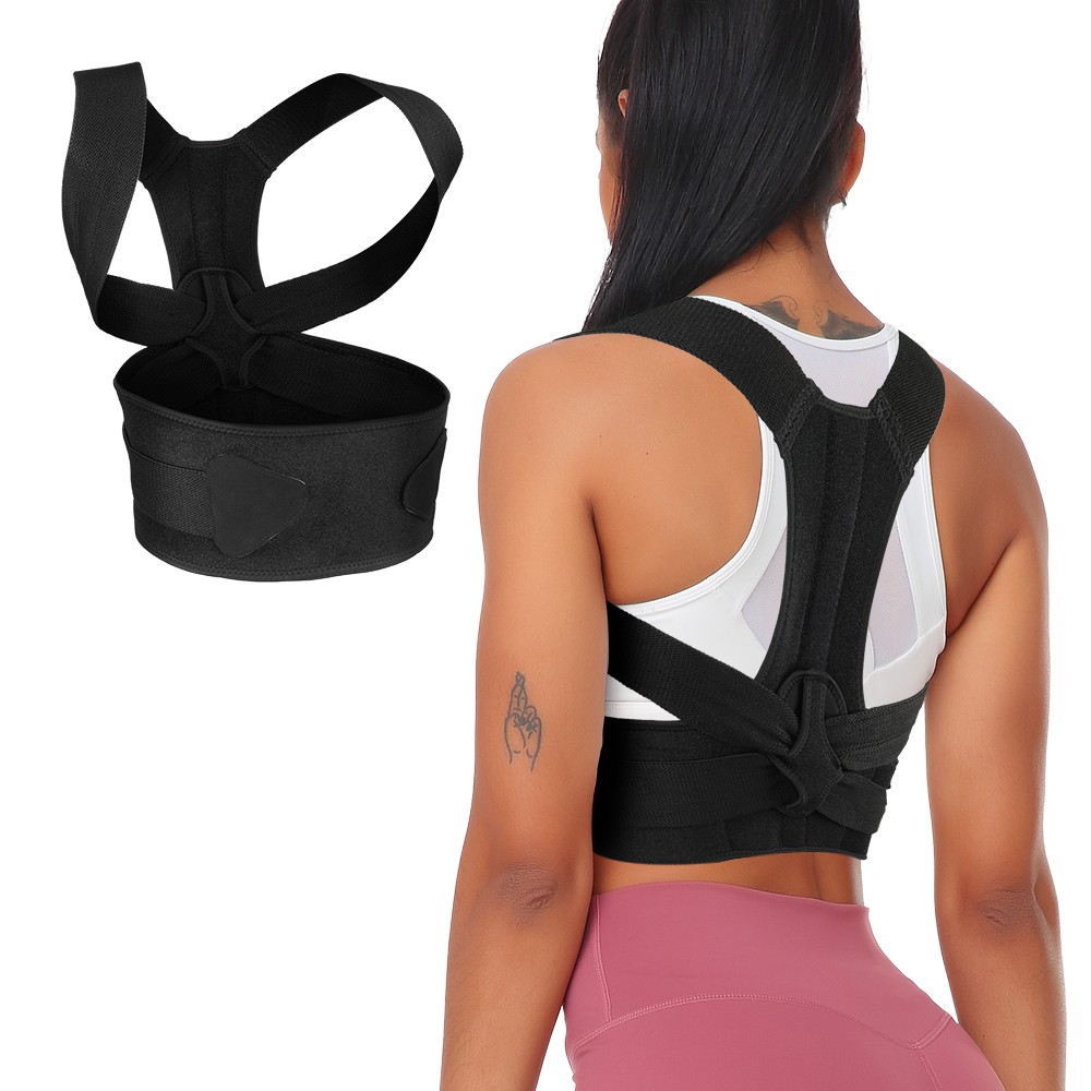 Posture Corrector Lumbar Support Low Back Brace Shoulder Belt Women&Men