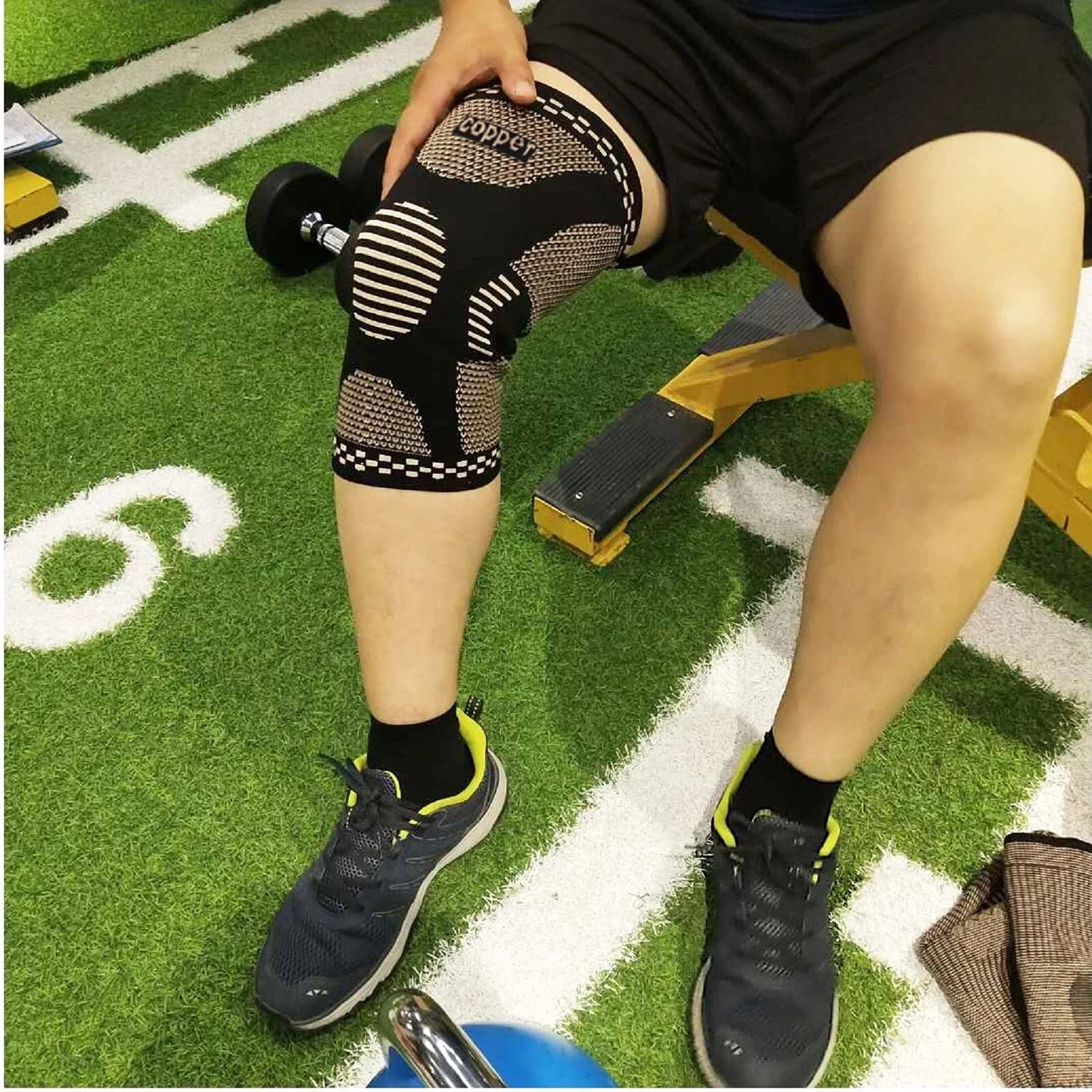 Pack Copper Knee Braces Compression Sleeves Support for Arthritis Men & Women