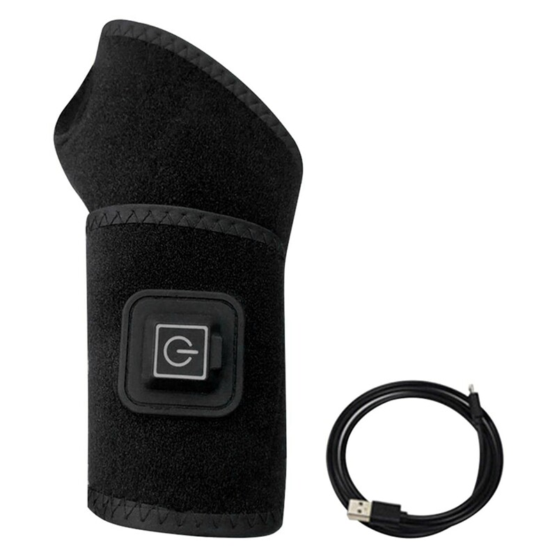 2x Wrist Heated Brace Wrist Warmer Electric Heated Wrap Wrist Heating Pads