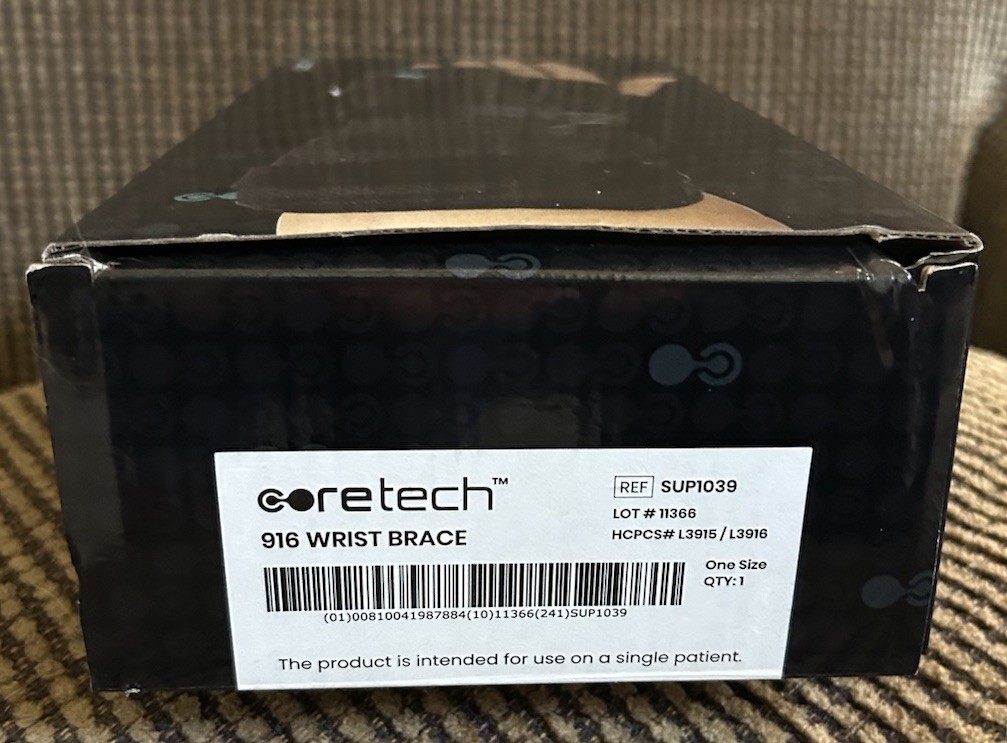 TWO (2) Coretech HCPCS# L3915 / L3916 WRIST BRACE 916 UNIVERSAL L/R LOT OF 2 NEW