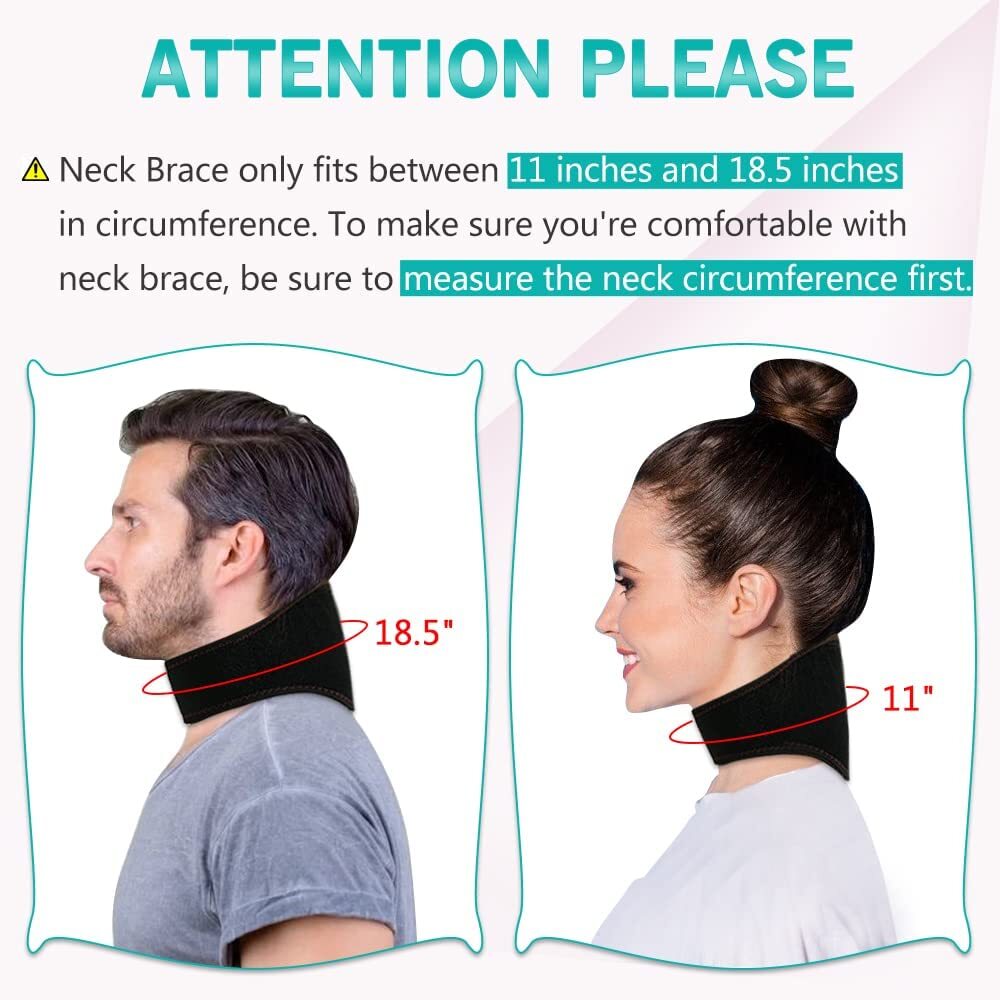Neck Ice Pack Wrap Pain Relief Neck Brace Hot and Cold Cervical Collar Adjust