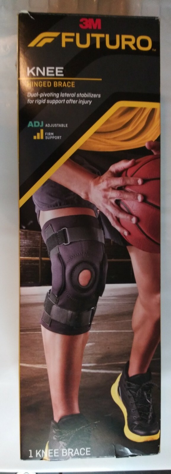 3M Futuro Sport Adjustable Firm Support Hinged Knee Brace ~ New in Box #48579
