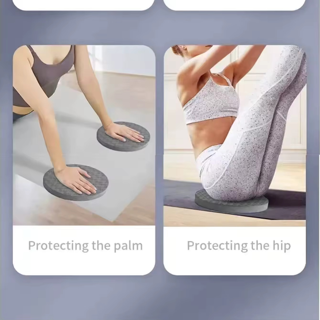 Yoga Knee Pads 2-Pack | Thick Foam Cushion for Knees Elbows & Wrists