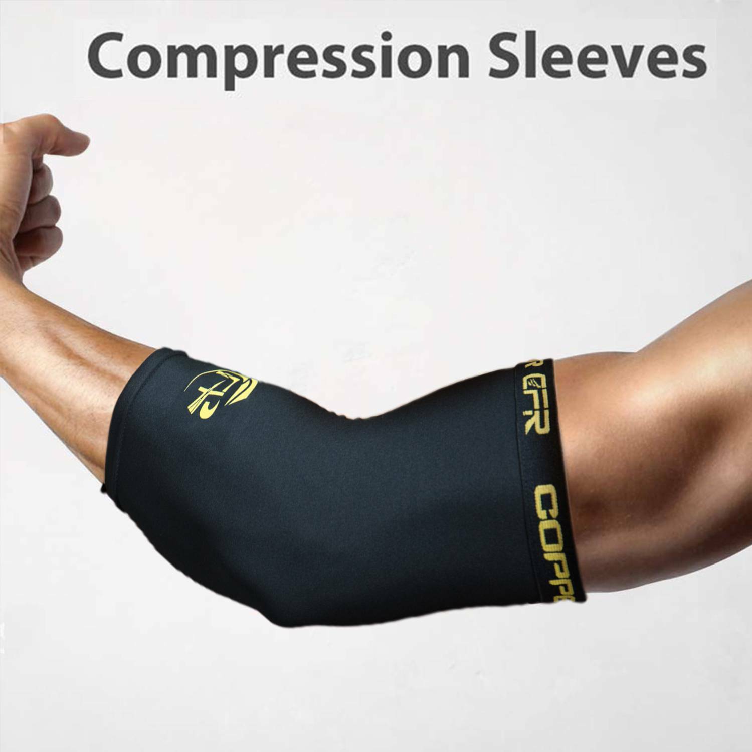 Copper CFR Knee Support Brace for Copper Elbow Compression Sleeve Kneecap Sports