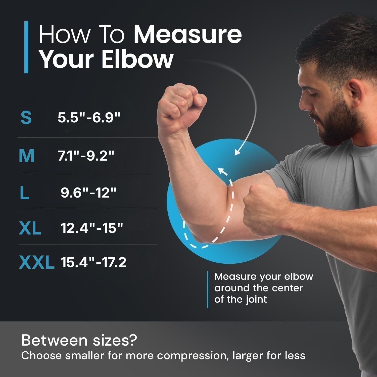Versatile Elbow Compression Sleeve – Adjustable & Non-Slip for Active Lifestyles