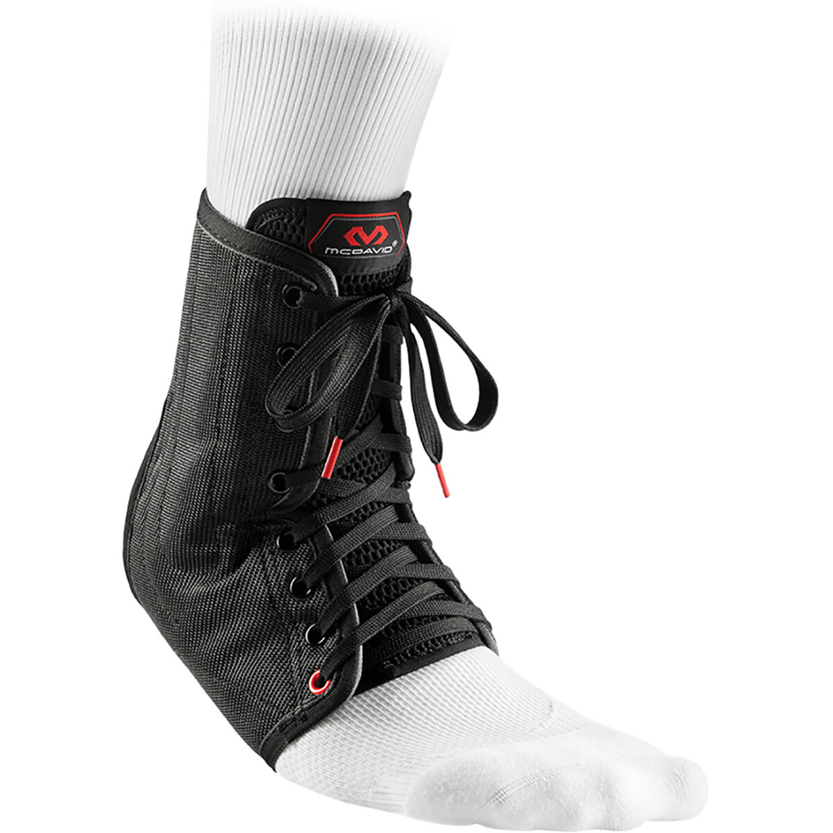 McDavid Lace-Up Ankle Brace with Stays – Black