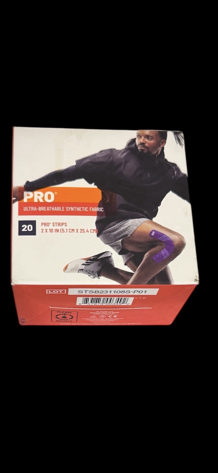 KT Tape Original 20 Precut Strips Epic Purple Elastic Support for Pain Relief
