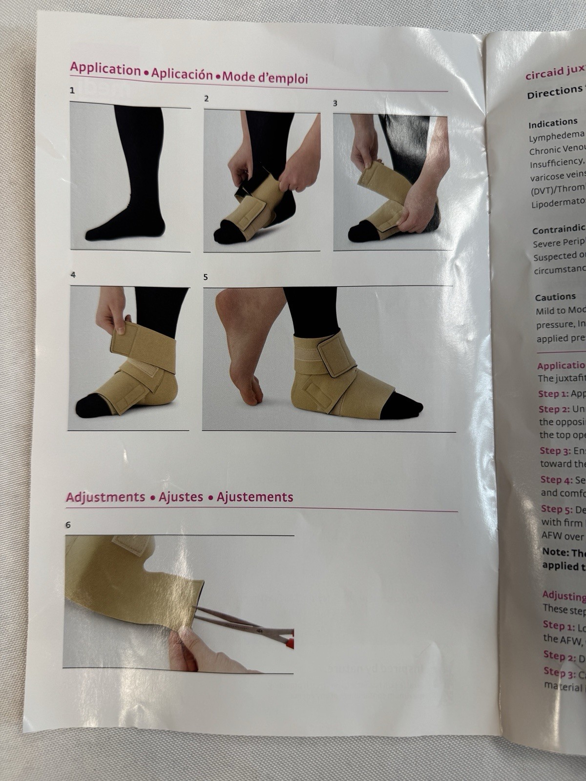 CircAid JuxtaFit Premium Interlocking Closed Heel Ankle Foot Wrap LARGE