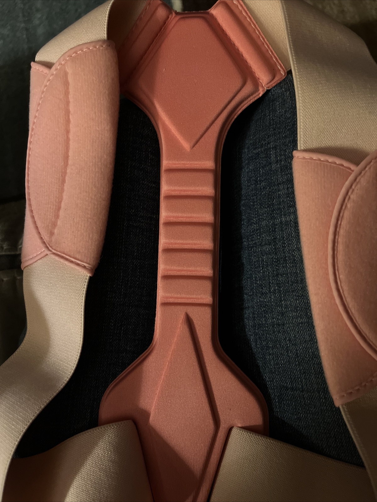 New Updated Posture Corrector Adjustable Upper Back Brace Small Pink Out Of Pack