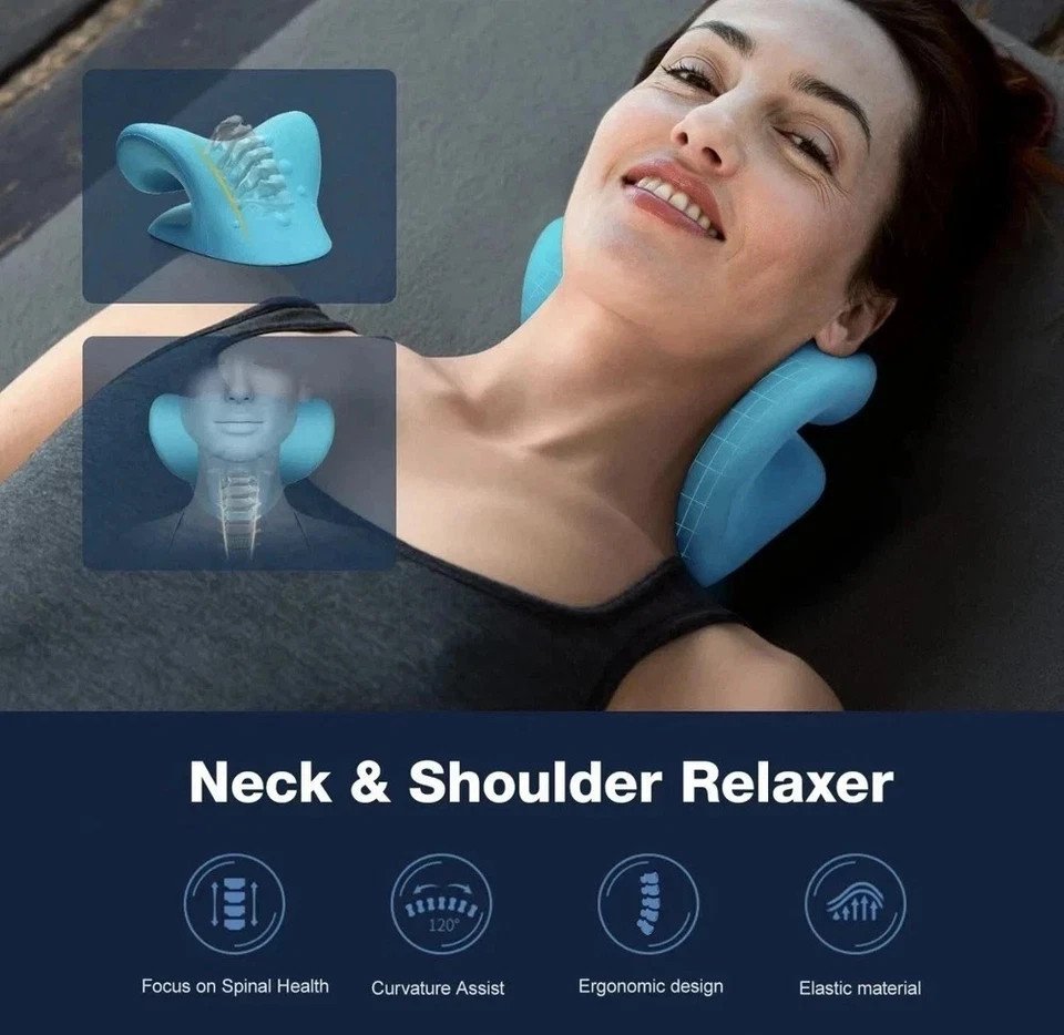 Neck Cloud Cervical Neck Stretcher Pillow Traction Device Pain Relief Massage