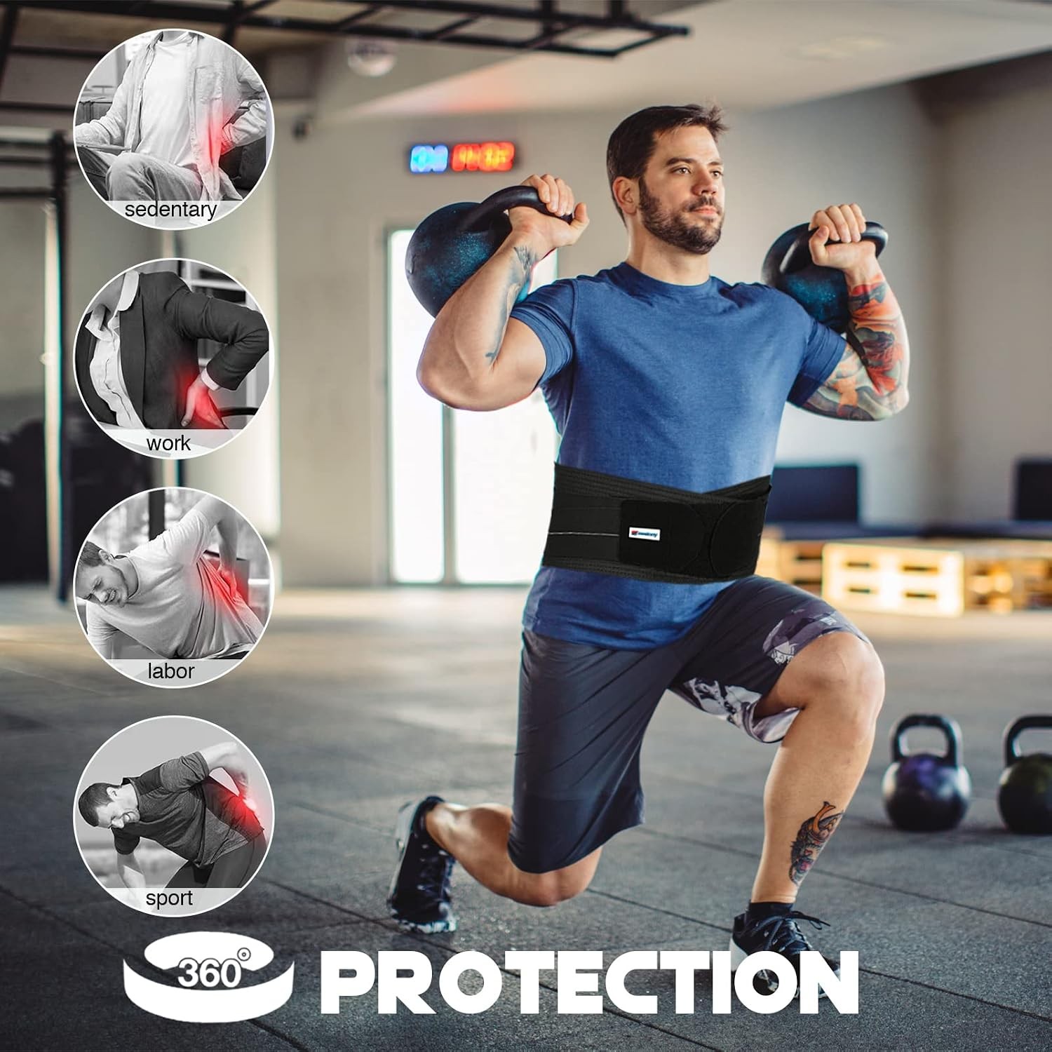 Medical Grade Lower Back Brace Orthopedic Back Protector to Help Aid Back