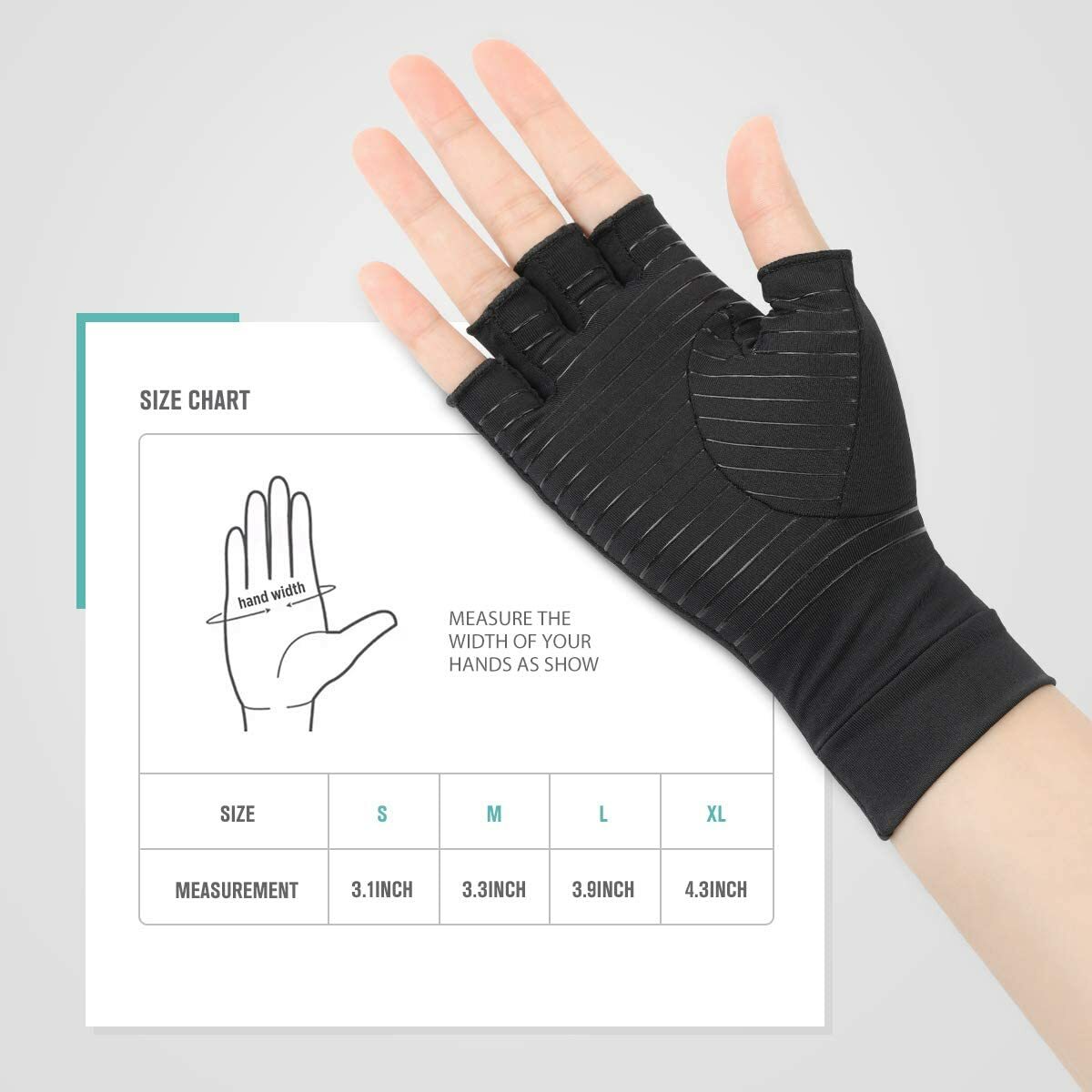 Doeplex Arthritis Gloves Fingerless Compression Gloves Carpal Tunnel Pain Relief