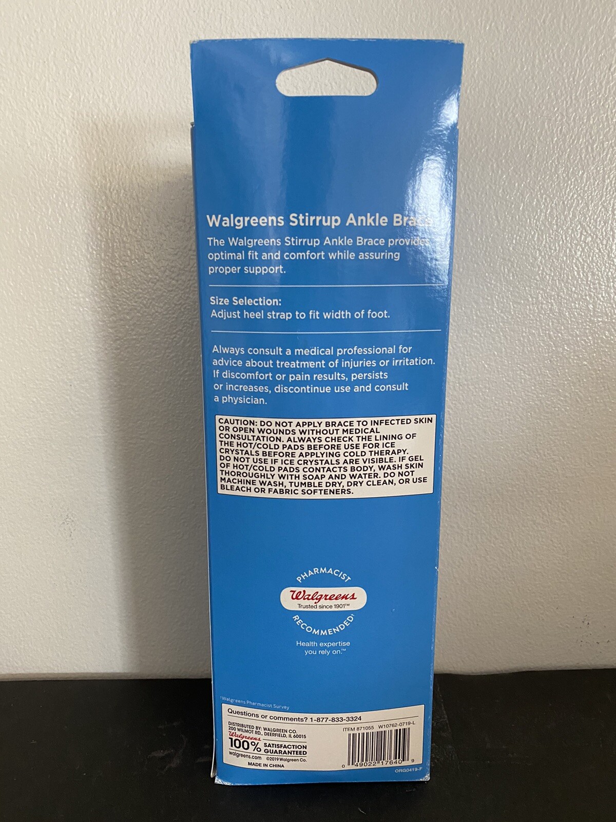 Adjustable Stirrup Ankle Brace, One Size, Fits Left or Right Foot Walgreens