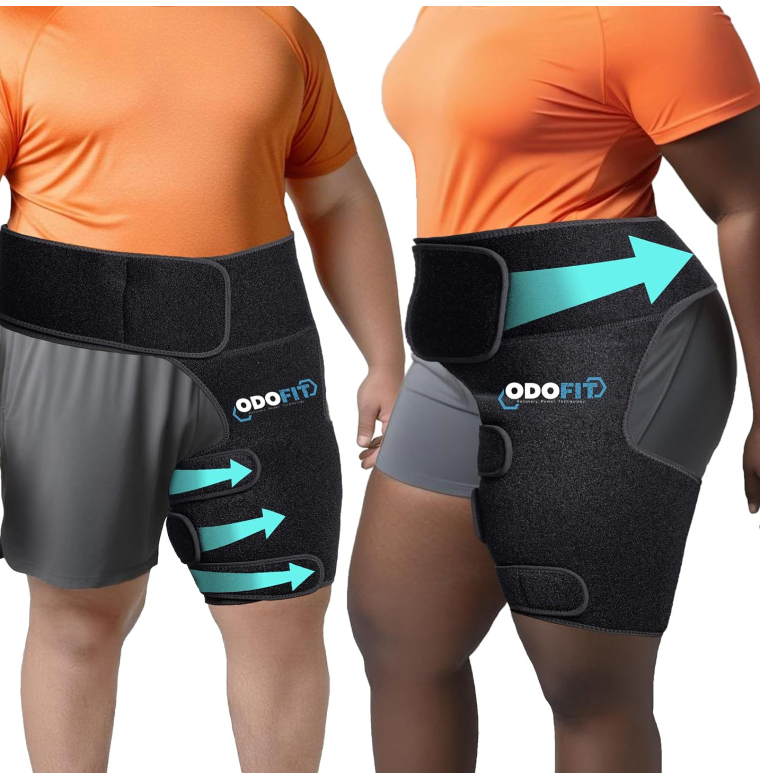 5 in 1 HIP BRACE Unisex Adjustable Sciatica Pain Relief Compression Wrap L/XL