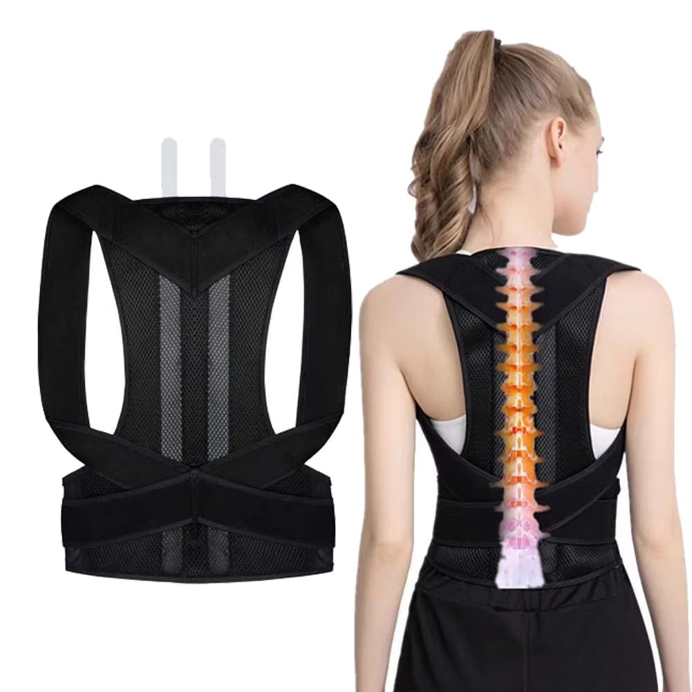 WZLL.SLSP Posture Corrector for Women and Men,for Large(Large), black out