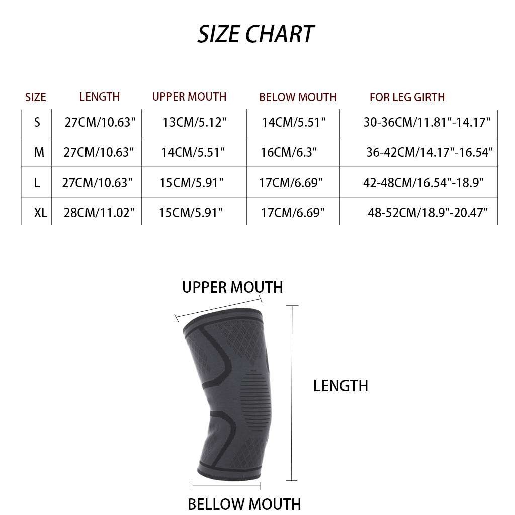 2/4-Pack Knee Sleeve Compression Brace Support Sport Joint Pain Arthritis Relief