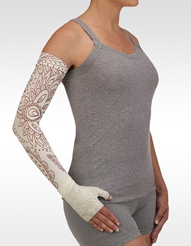 BOHO CHIC IVORY Dreamsleeve Compression Sleeve by JUZO, Gauntlet Option ANY SIZE