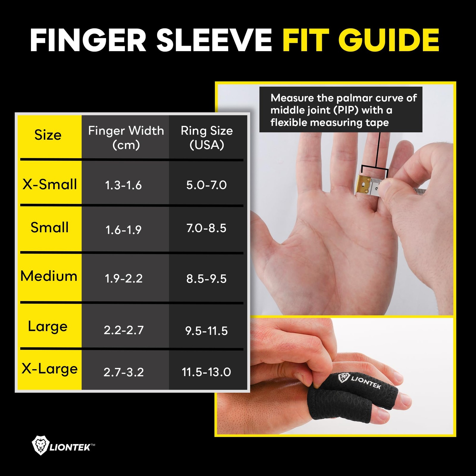 1 Pair PinkyRing Flow Finger Sleeve V3 Joint Support Compression XLarge