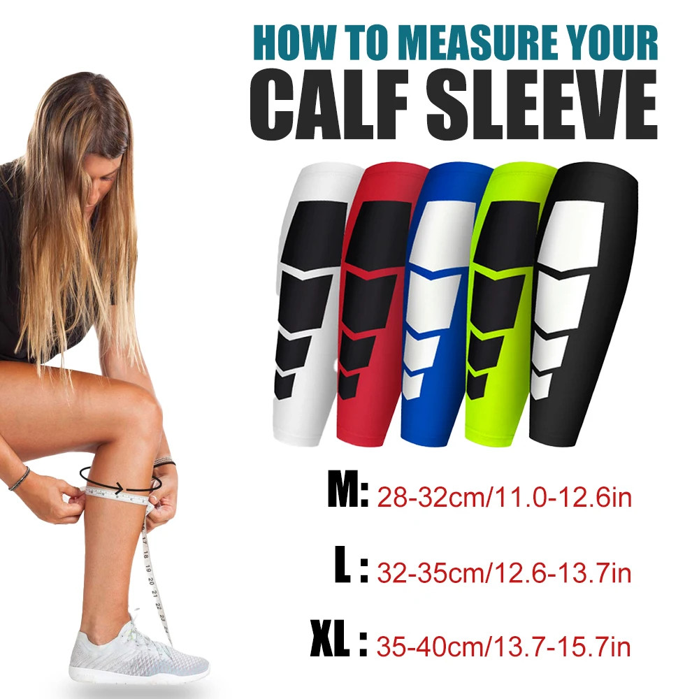 1Pcs Sports Compression Calf Sleeves Leg Compression Sock Running Shin Splint Va
