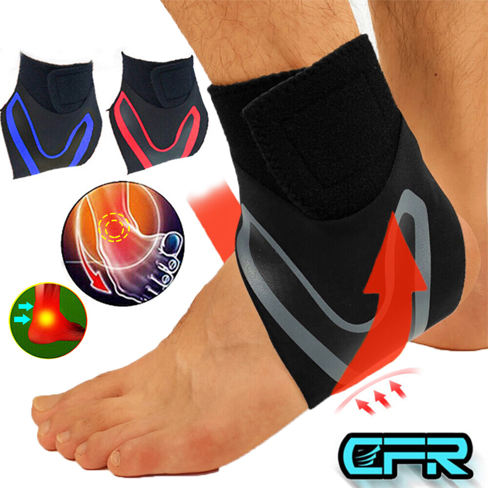Ankle Brace Support Compression Sleeve Foot Drop Plantar Fasciitis Pain Relief