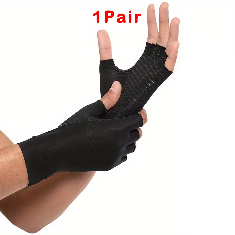 Fingerless Compression Gloves for Arthritis Carpal Tunnel Pain Relief Breathable