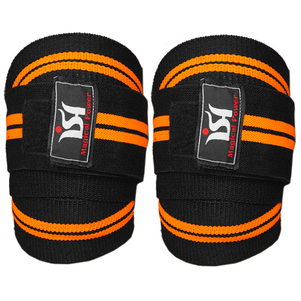 Gym Weight lifting Knee Wraps Bandage Straps Guard Powerlifting Pads Sleeves