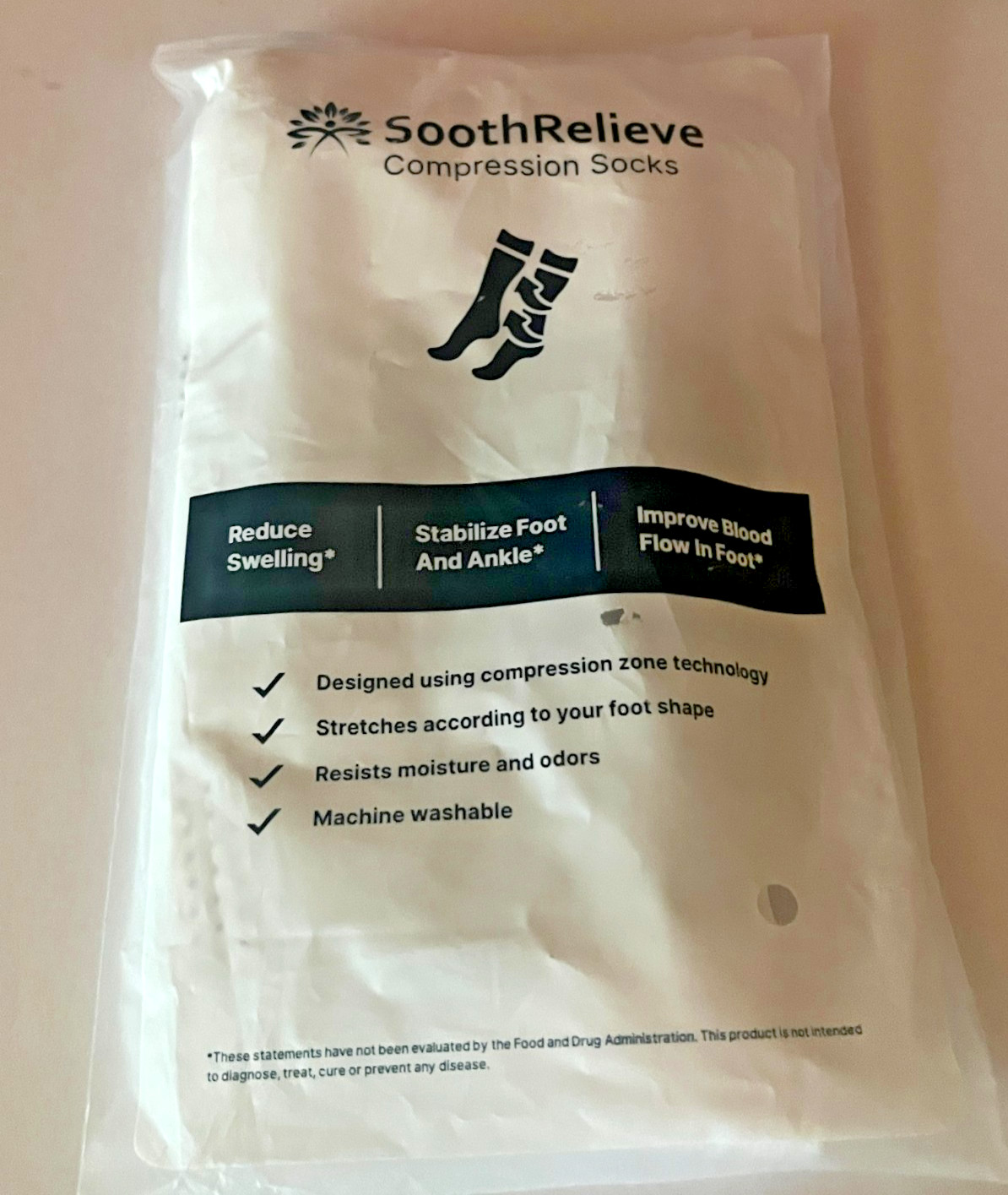 Sooth Relief Ankle Support Compression Foot Sleeves Lot of 5 pairs