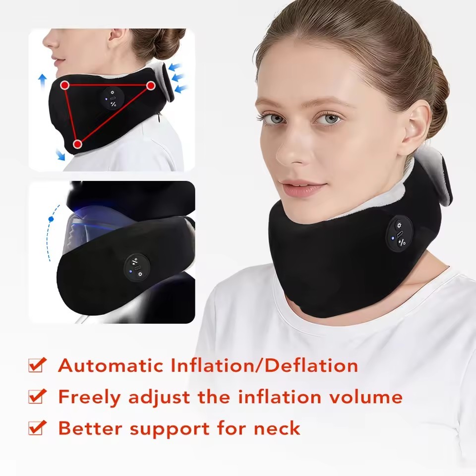 Adjustable Heated Neck Brace Support Protect Cervical Collar Neck Pain Relief