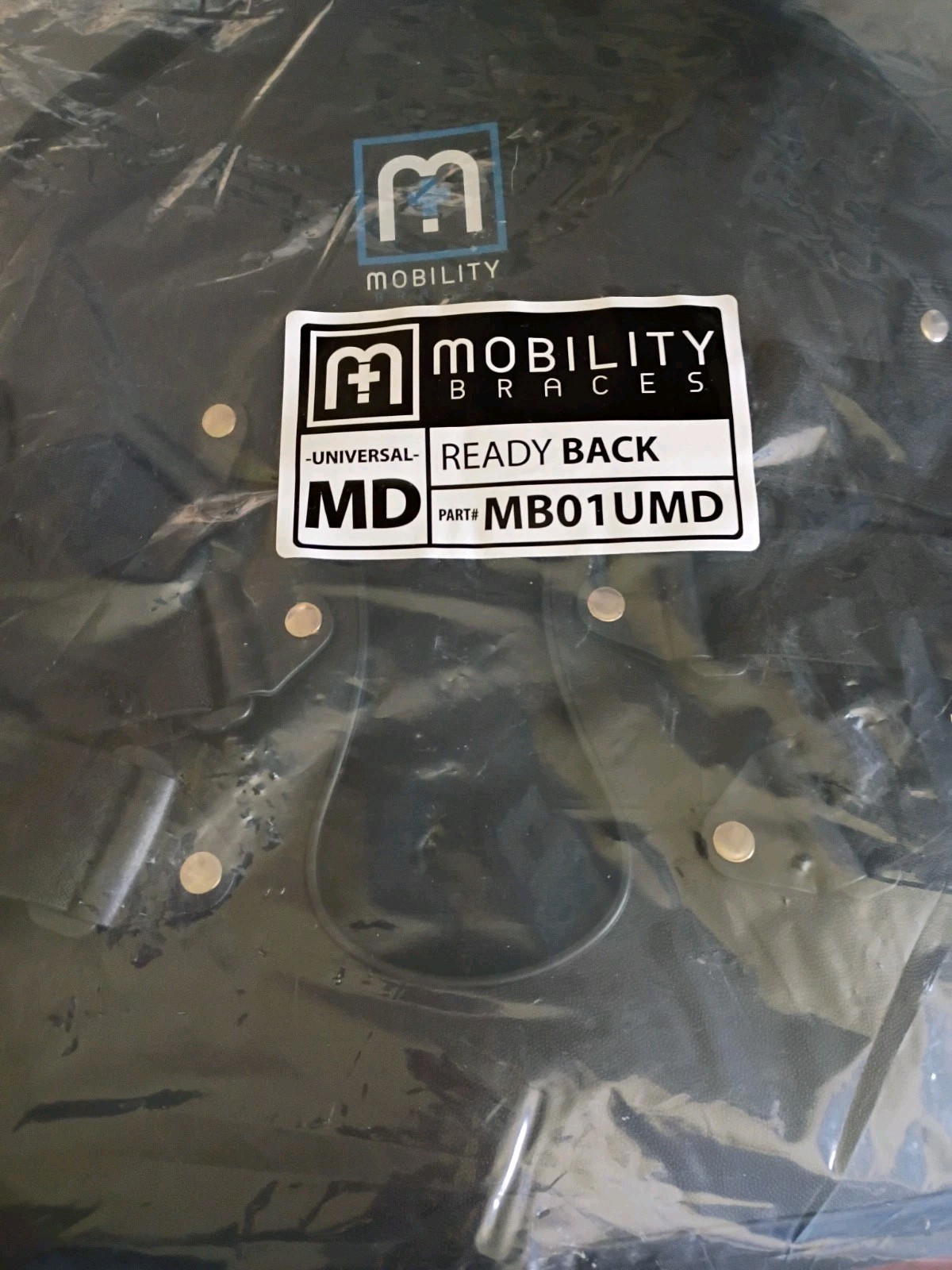 Mobility Braces Ready Back Universal Size Medium Back Brace MBO1UMD Black New