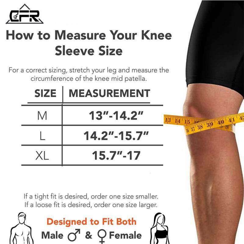 Compression Knee Sleeves Support Weightlifting 7mm Neoprene Sleeve Squats Brace