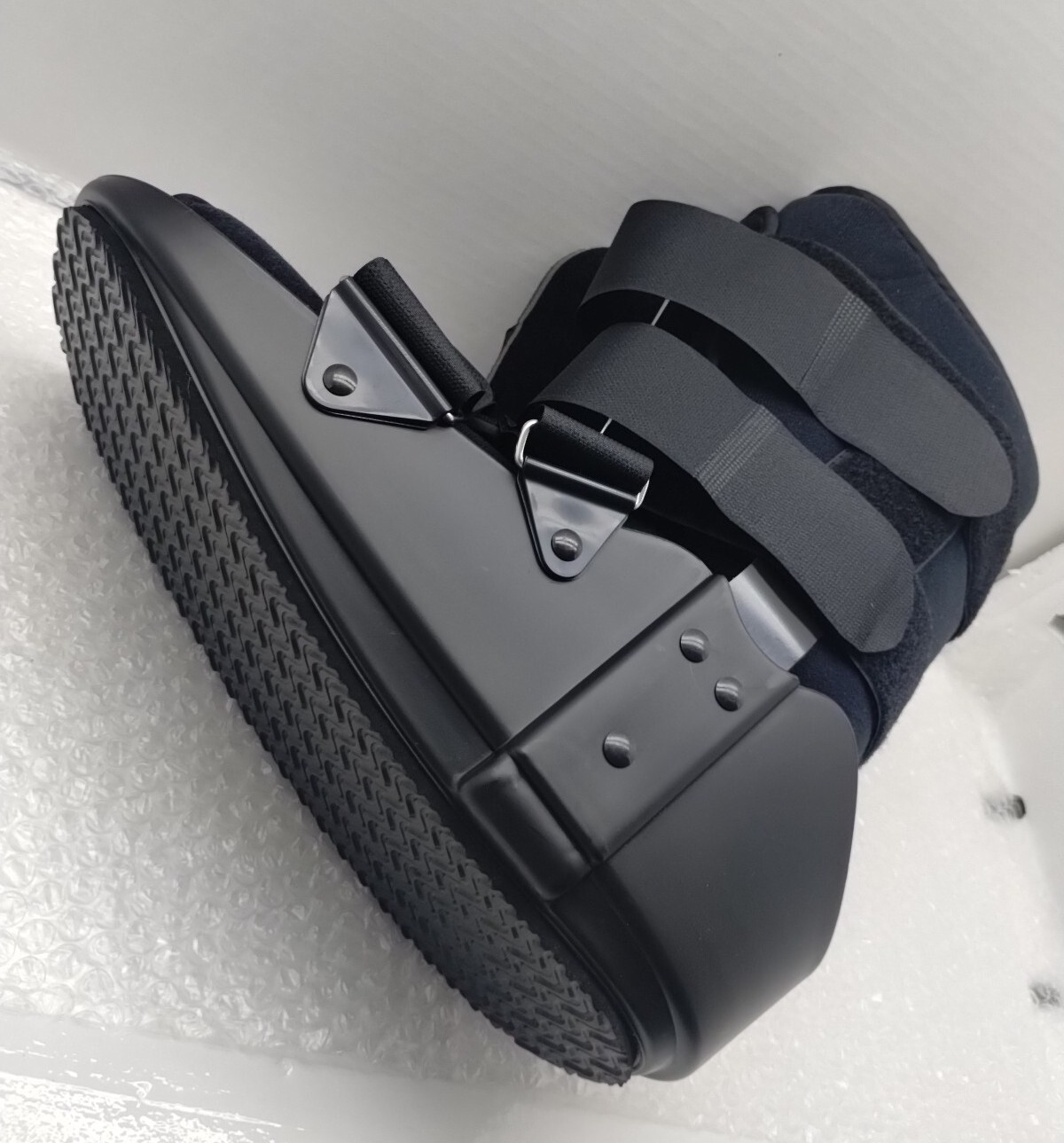 Jewlri Short Air Walker Fracture Boot Large Black Inflatable Aluminum Brackets