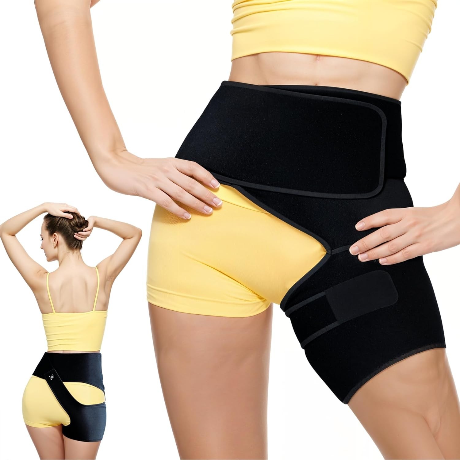 Ortho Wrap Hip Brace Left Leg – Adjustable Compression Support for Sciatica, …