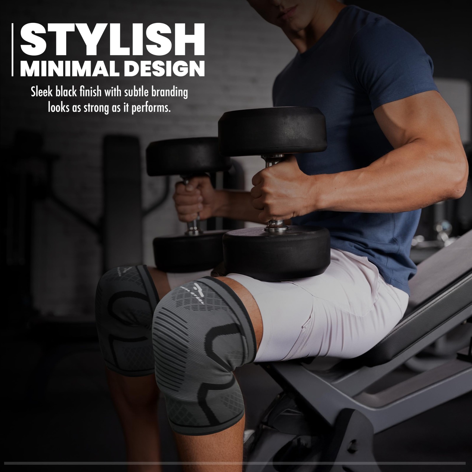 Real Steel Compression Knee Brace for Men & Women – Supportive Knee Sleeves f…