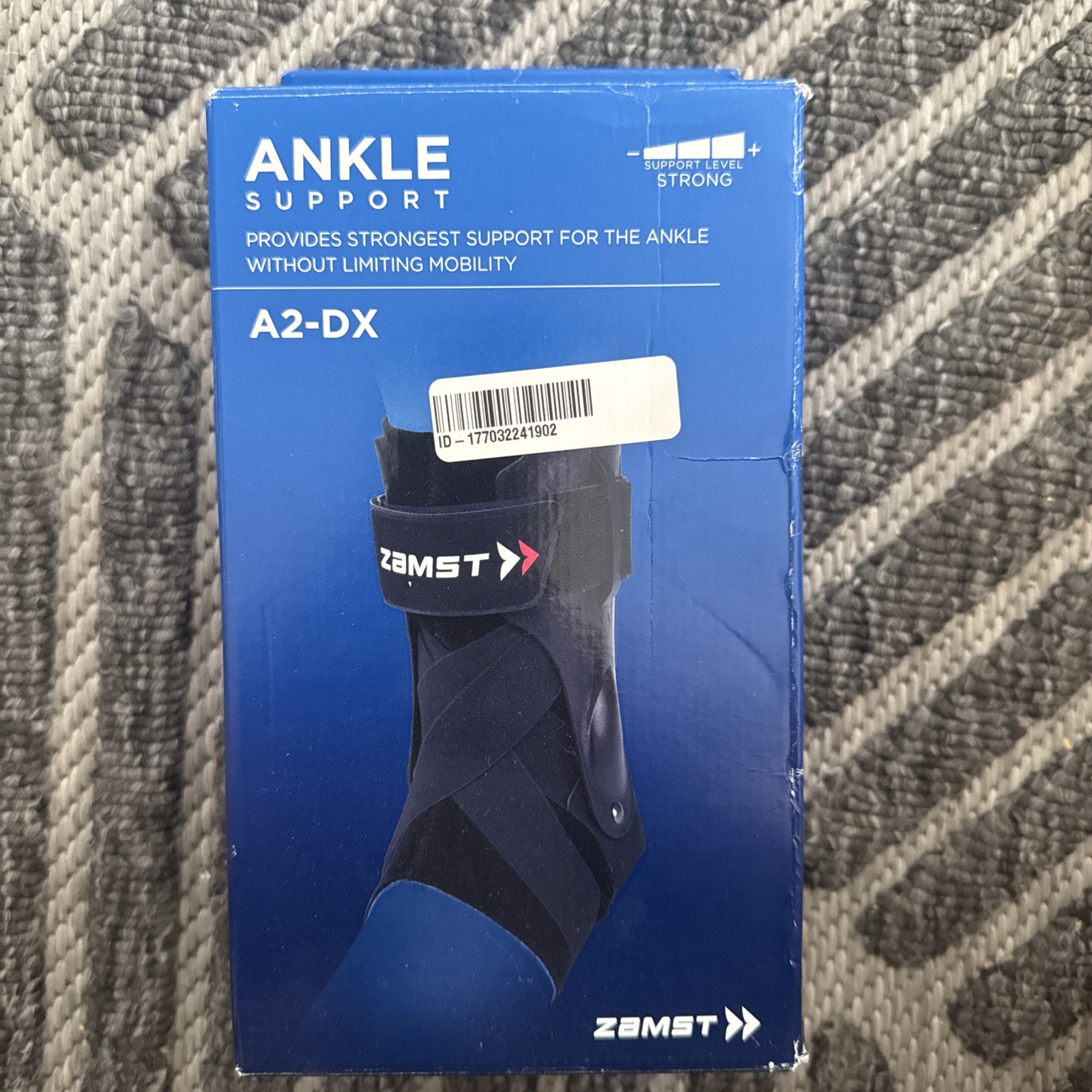 Zamst A2-DX Strong Ankle Stabilizer Brace W/Three Way Support Left Foot Small