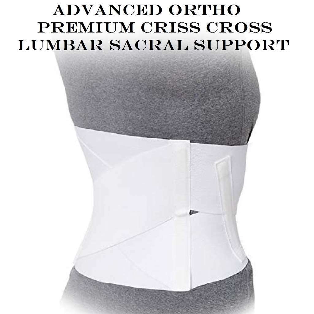 Advanced Orthopaedics Premium Criss Cross Lumbar Sacral Support – Large
