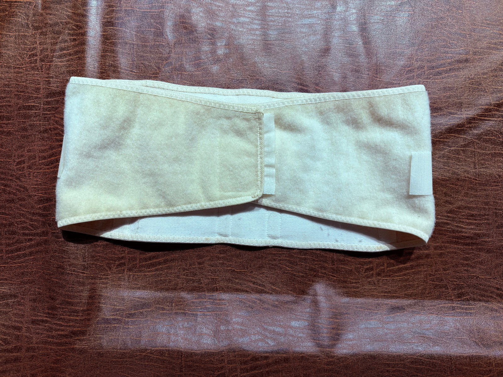 Adjustable Stabilizing Lumbar Lower Back Brace Support Belt – White