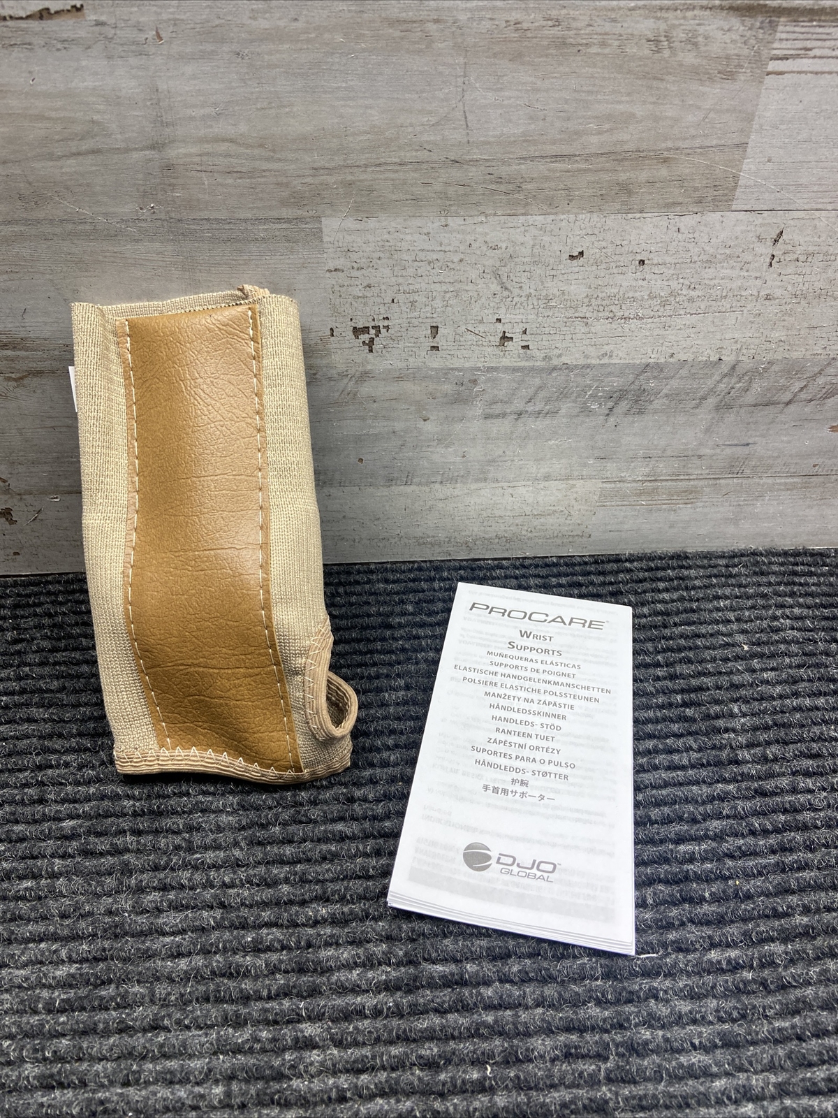 MCKesson Wrist Splint Elastic Left Hand 743 Beige Large 79-87087