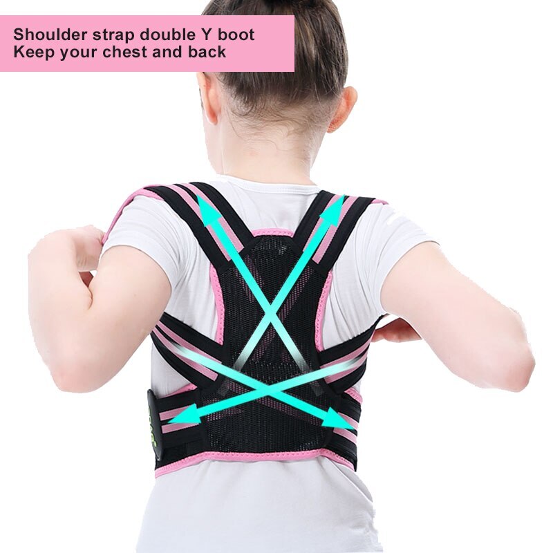 Adjustable Children Posture Corrector Back Support Belt Spine Back Lumbar Braces