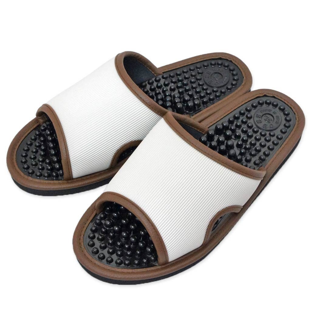 Haki-Haki Health Sandals: Leyure Foot Reflexology 3L Jumbo Size Gray